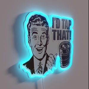 Fun Neon Bar Sign for Predicting Beer Tapping Success Tonight