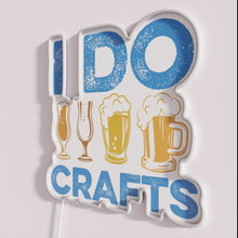 Charger l&#39;image dans la galerie, Neon home brewery lighting with colorful craft beer themed signage.