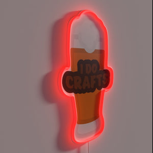 Personalized Neon Sign Displaying Love and Creativity in Handmade Crafts