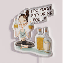 Charger l&#39;image dans la galerie, Neon Yoga Tequila Sign with Cool White RGB LED Lighting