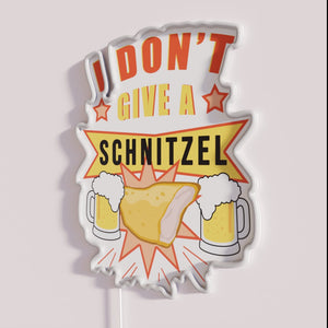 Oktoberfest party decorations, funny neon sign, vibrant RGB colors shine