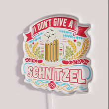 Charger l&#39;image dans la galerie, Retro Neon Sign for Bedroom Decor, &quot;I Don&#39;t Give a Schnitzel