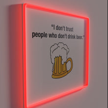 Charger l&#39;image dans la galerie, Neon Sign: Beer Lovers Unite - A Toast to Friendship and Trust