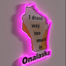 Charger l&#39;image dans la galerie, Regretful college nights reflected in retro Onalaska neon bar sign