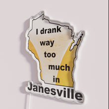 Charger l&#39;image dans la galerie, Vibrant Janeville Home Bar Sign with RGB Neon Lighting Colors