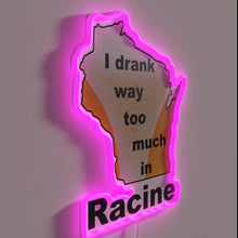 Charger l&#39;image dans la galerie, Colorful Wall Sign Recalls Excesses in a Quaint Wisconsin Town