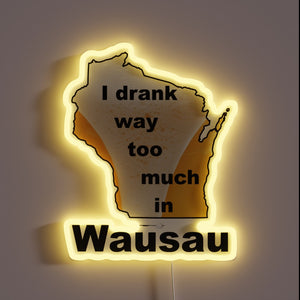 Wisconsin's infamous party city immortalized in radiant RGB neon glory