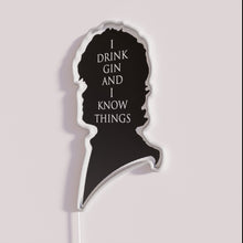 Charger l&#39;image dans la galerie, Gin Drinking Home Bar Sign with Colorful RGB Neon Lighting