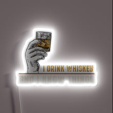 Charger l&#39;image dans la galerie, Whimsical Home Decor Sign Featuring Funny Quote about Whiskey Lovers