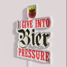 Charger l&#39;image dans la galerie, Neon Beer Sign with Humorous &#39;Give in to Beer&#39; Quote