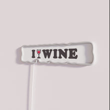 Charger l&#39;image dans la galerie, RGB Neon Wall Sign, I Heart Wine Drinking Custom Decorations