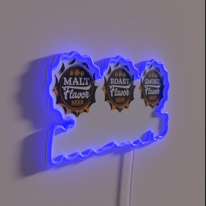 RGB Neon Sign - Perfect Brew Bar Decor for Beer Enthusiasts