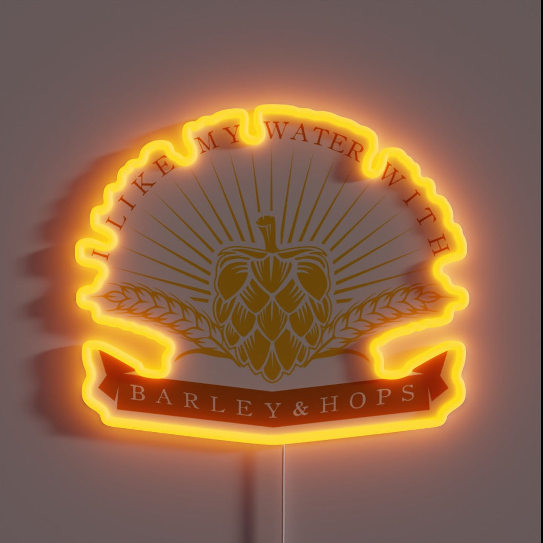 Neon Sign: Brew-tiful Home Decor, Beer Lover's Unique Drinking Preference Statement