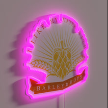 Charger l&#39;image dans la galerie, Custom Neon Sign Featuring Beer Themed Design in Retro Colors