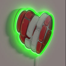 Charger l&#39;image dans la galerie, RGB Neon Sign: Brightly Glowing Love for Austria&#39;s Heartfelt Heritage Shines