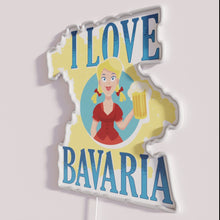 Charger l&#39;image dans la galerie, Vibrant Bavarian Beer Sign Featuring Colorful RGB Illumination Munich Decor