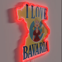 Charger l&#39;image dans la galerie, Bavarian Munich Beer Love Enthusiast Neon Sign with Colorful Glow