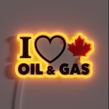 Charger l&#39;image dans la galerie, Retro-Style Neon Sign: Canadian Pride in Alberta&#39;s Energy Industry