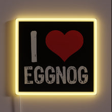 Charger l&#39;image dans la galerie, Vibrant LED lighting display proclaims festive love for eggnog delight.