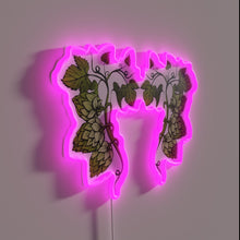 Charger l&#39;image dans la galerie, Eye-catching &#39;I Love Hops&#39; neon sign in vibrant RGB colors.