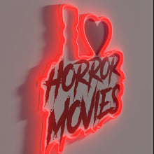 Charger l&#39;image dans la galerie, 80s horror movie fan&#39;s delightfully spooky neon sign for their lair.