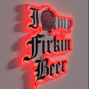 I Love My Frida's Favorite Craft Brews Neon Bar Sign