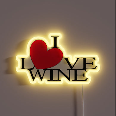 Wine Lover's Delight: Vibrant Red Heart Illuminates Your Passion