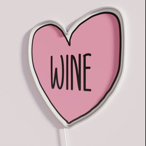 RGB Wine Lover Neon Sign with Customizable Color Options Available