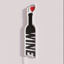 Charger l&#39;image dans la galerie, Neon Wine Wall Art Sign, Perfect Home Bar Decor Idea