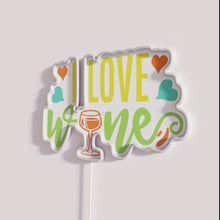 Charger l&#39;image dans la galerie, RGB Neon Wine Sign for Home Bar Decor Enthusiasts