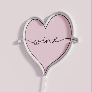 RGB Neon Wine Sign for Home Bar Decor Enthusiasts