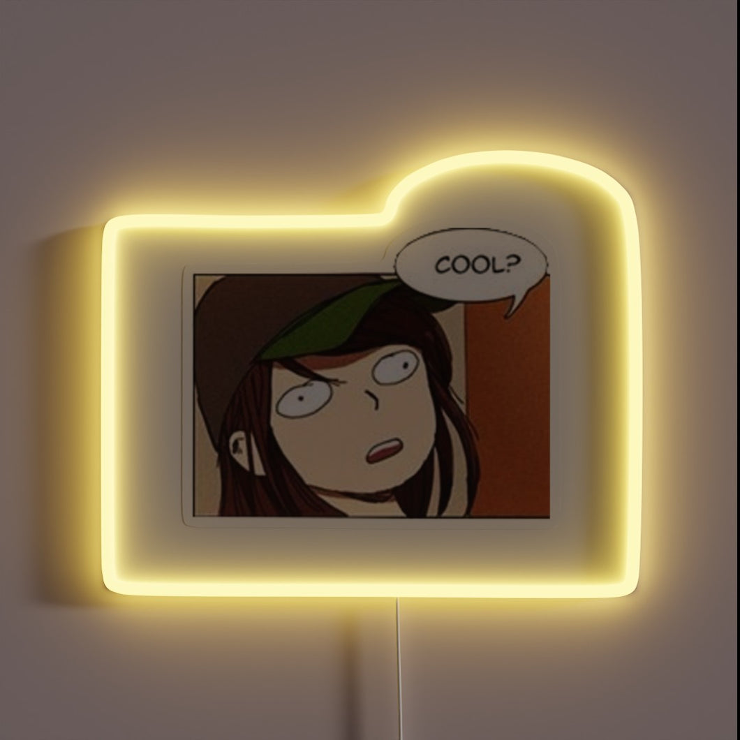 Vibrant Yoo Shin Ae K-Drama Inspired RGB Colorful Room Decoration Sign