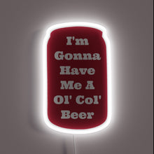 Charger l&#39;image dans la galerie, Ol&#39; College Beer Sign with Coach Sam Pittman&#39;s signature glow.