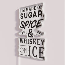 Charger l&#39;image dans la galerie, Colorful LED Wall Sign for Fans of Whiskey and Rock Music