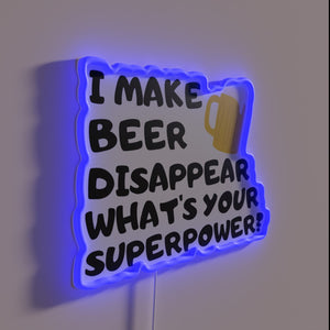 Neon Sign for Home Bar Decor, Humorous Beer Lover Gift