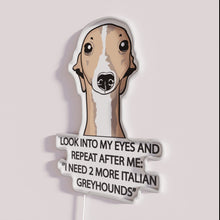 Charger l&#39;image dans la galerie, Neon Italian Greyhound Pet Lover Home Decor Sign Illumination