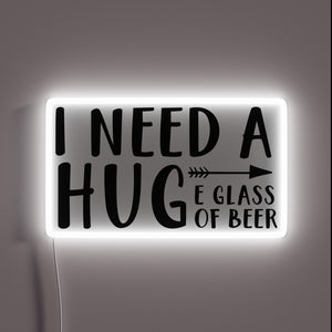 Neon Sign for Beer Lovers with Vibrant RGB Color Accents