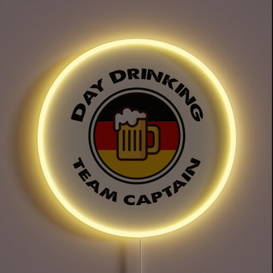 Team Captain's Neon Sign: Celebrate Day Drinking with Vibrant RGB Lighting