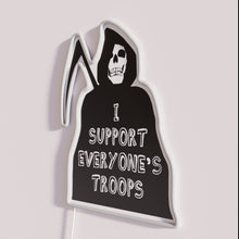 Charger l&#39;image dans la galerie, Showcase patriotic solidarity with customizable RGB troops support neon wall decor.