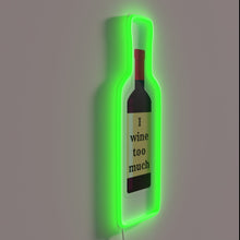 Charger l&#39;image dans la galerie, Admitting to excessive wine consumption with humorous RGB neon lighting