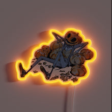 Charger l&#39;image dans la galerie, Vintage Horror Icon Neon Sign with Iridescent Colorful LED Lighting Effects