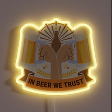 Charger l&#39;image dans la galerie, Glowing Neon Sign Celebrating Classic Oktoberfest Brewing Tradition and Heritage