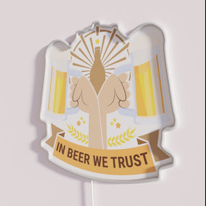 Vibrant RGB Neon Sign for Oktoberfest Home Bar Decor and Beer Enthusiasts