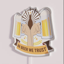 Charger l&#39;image dans la galerie, Bright Neon Oktoberfest Sign, Beer Hops Malt in Every Drop