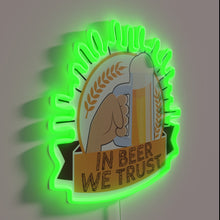 Charger l&#39;image dans la galerie, Neon sign with colorful design celebrating German beer culture traditions.