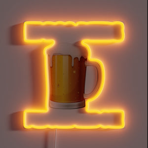 Fun Bar Decor with RGB Lit Beer Themed Sign