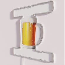 Charger l&#39;image dans la galerie, Neon bar decor with colorful humor dog beer lover sign