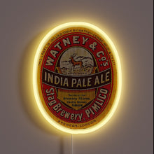 Charger l&#39;image dans la galerie, Vibrant RGB Neon Sign Featuring Iconic IPA Beer Label Design