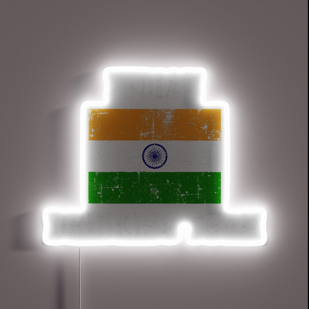 Quirky Indian Drinking Team National Pride Neon LED Sign Decoration