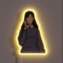 Charger l&#39;image dans la galerie, Emotional distress in bold, flickering neon lights, uncertainty abounds nearby